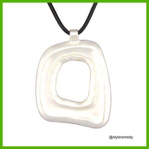 Adjustable Leather Rope Pendant Necklace, Boho Statement Jewelry for Women